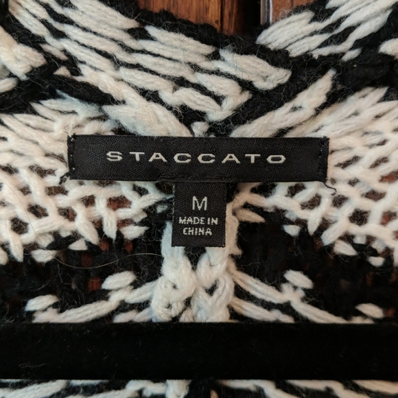 Black & White Knit Cardigan - Picture 4 of 6